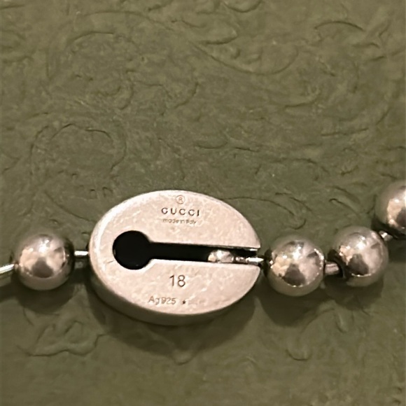 Gucci Interlocking G Boule Chain Bracelet size 18 - Picture 5 of 6